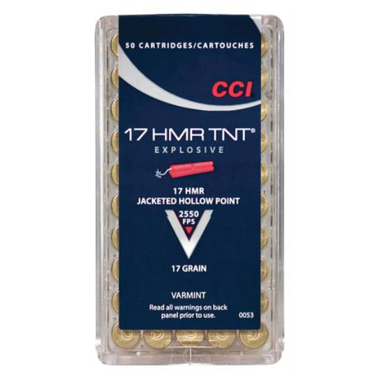 CCI 17HMR TNT HP 17GR 50/40 - Ammunition